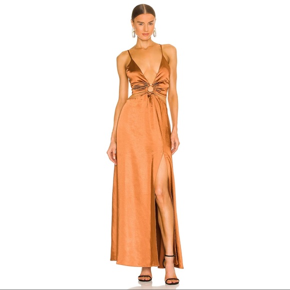 LPA Aniston Dress in Hazelnut - Picture 1 of 3
